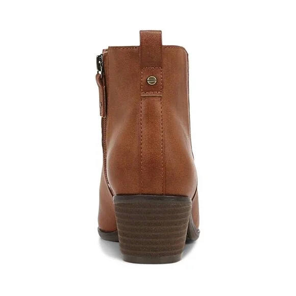 Dr. Scholl's Lacey Boots Women's US 8.5 Honey Faux Leather Chelsea Booties PQ519 - Picture 3 of 10